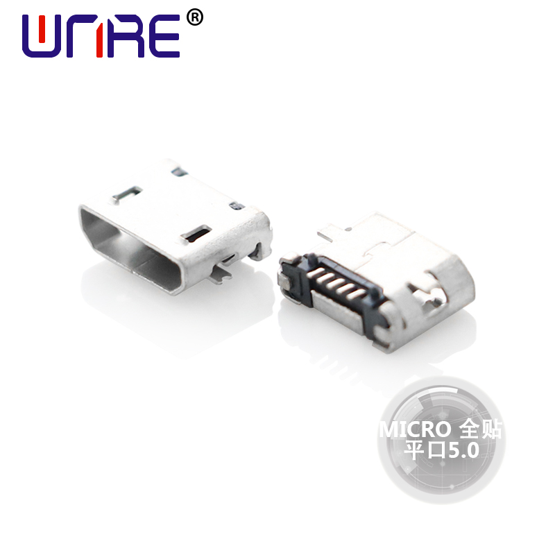 Micro Direct Bonding Plain Top 5.0 Socket Connector Charging Connectors For Mobile