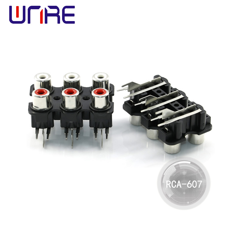 Presa RCA di alta qualità Connettore RCA Femmina Pcb Mount Cable Connector Per DVD/TV/CCTV/Sistema Home Theatre/Audio/Video