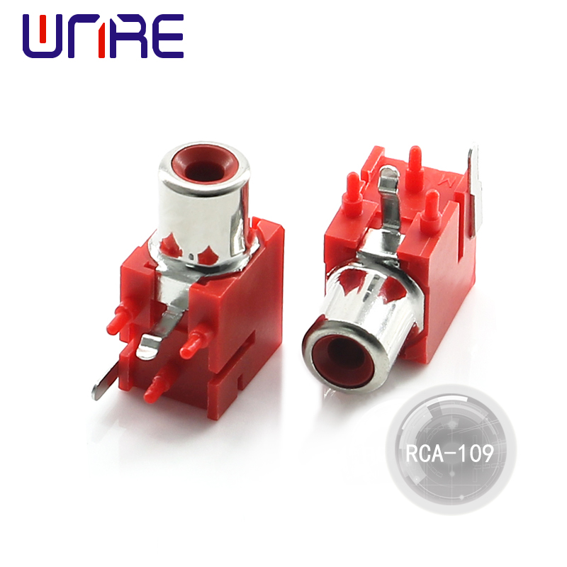 High Quality RCA Socket RCA Connector Female Pcb Mount Cable Connector ho an'ny DVD/TV/CCTV/Home Theater System/Audio/Video