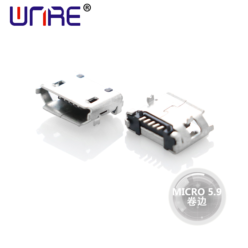 Conector de enchufe de crimpado Micro 5.9 Conectores de carga para móbiles