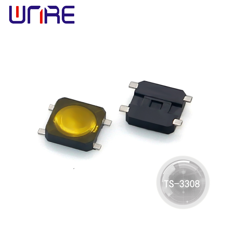 Kína Factory TS-3308 Membrane Tact Switch Momentary Micro Touch Switch Þrýstihnappur Rofi