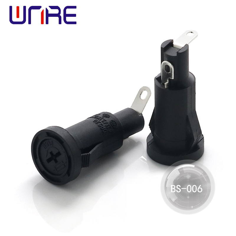 Portafusibles de tub BS-006 fabricat a la Xina Socket de tub d'assegurança cilíndric 5 * 20 mm
