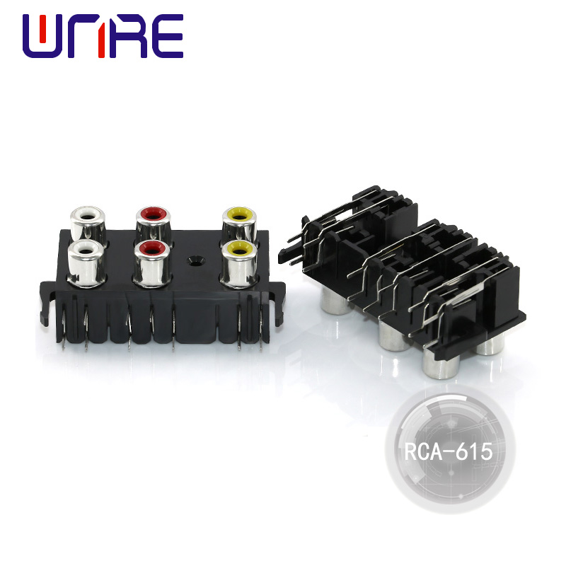 Female RCA Socket RCA Pin Jack Series Pcb Mount Cable Connector Bakeng sa DVD/TV/CCTV/Home Theater System/Audio/Video