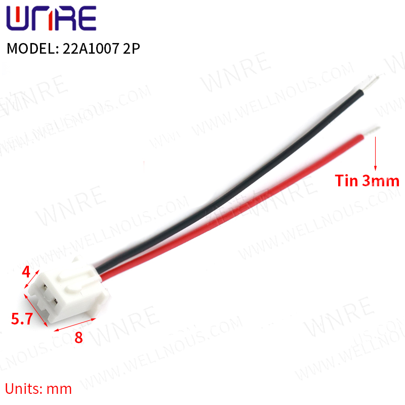 22A1007 XH2P/3P/4P/5P Jst Connector 17*0.14 XH Terminal With Wire ສໍາລັບ PC Compute Motherboard Power Cable