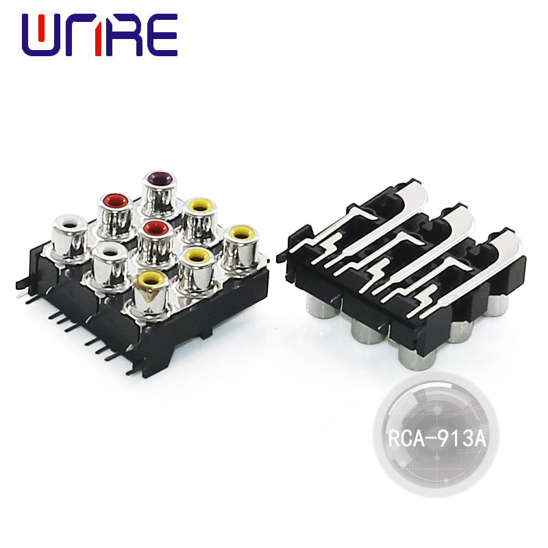 ʻO RCA Connector High Quality Female Pcb Mount Cable Connector No DVD/TV/CCTV/Home Theatre System/Audio/Video