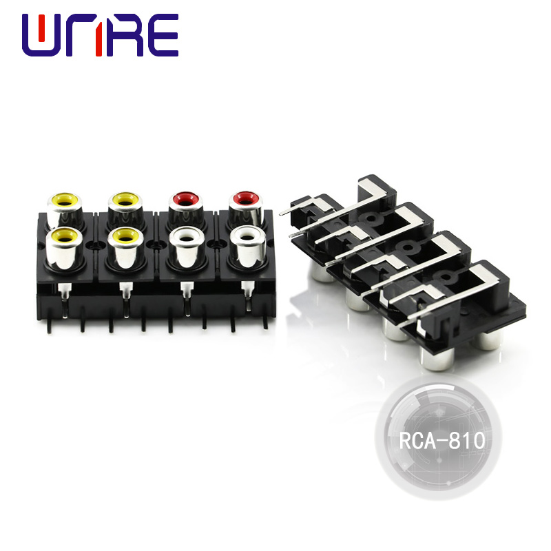 Fektheri Outlet RCA Socket Female Pcb Mount Cable Connector Bakeng sa DVD/TV/CCTV/Home Theater System/Audio/Video