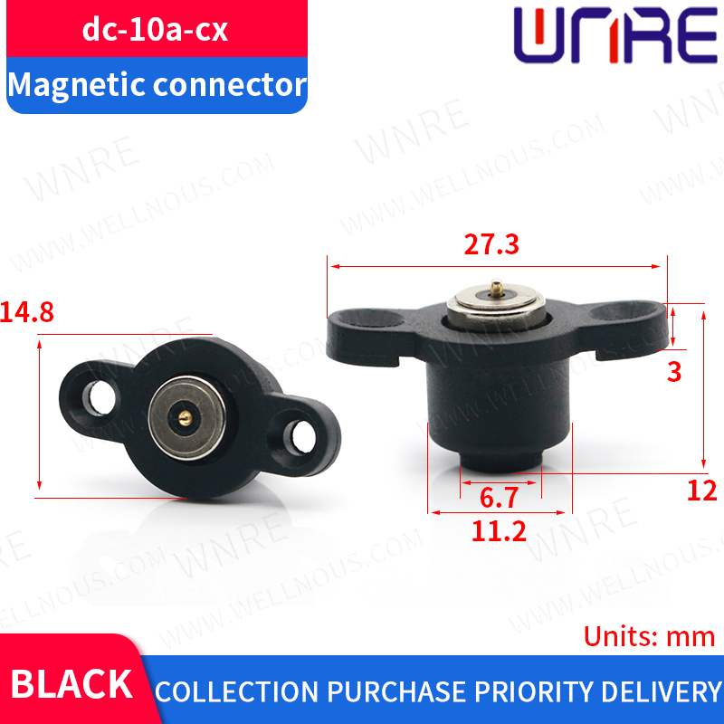 1 set nuovo connettore magnetico circolare maschio e femmina presa di corrente CC filettatura Pogopin connettore magnetico