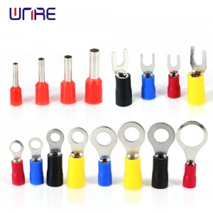 I-Insulated Fork U-Type Set Terminals Connectors Kit Electrical Crimp Lug Cable Cable Wire