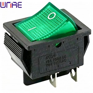 KCD4 Rocker Switch ON-OFF 2 Position 4 Pins with Light 16A/20A Heavy Duty Power Switch for Electrical Equipment