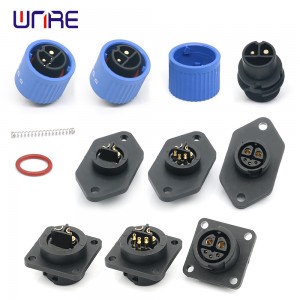 Conector de alimentación de enchufe macho hembra para scooter eléctrico M19-2+3