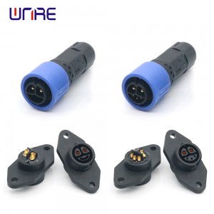 M20 2+0/2+3 Electric Bike Ngba agbara Port gbigba agbara Socket Obinrin Akọ Plug Pẹlu Cable