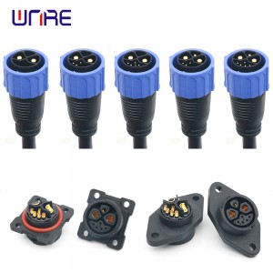 M25 2+0/2+3/2+5/2+1+3/2+1+5 Electric Bike gbigba agbara ibudo Obinrin akọ Plug Pẹlu Cable Ngba agbara Socket