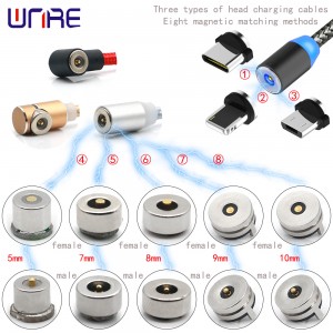 China Magnetic USB Charging Connector 2pin Magnetic Cable Connector