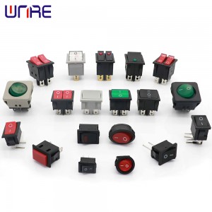 Mini Double ON-OFF Switch Waterproof Light Rocker Switch