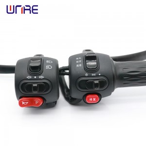 180mm Motorcycle Accessories Handle Horn Turn Signal Headlight Fog Light Electric Start Handlebar Controller Switch