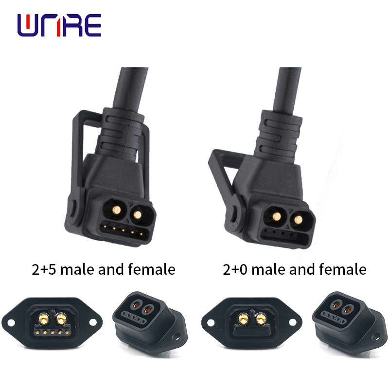 factory low price Seat Heater Switch - ND2+5 2+0 Male Female Plug Electric Bike Portable Charging Port And Discharging Waterproof Socket – Weinuoer