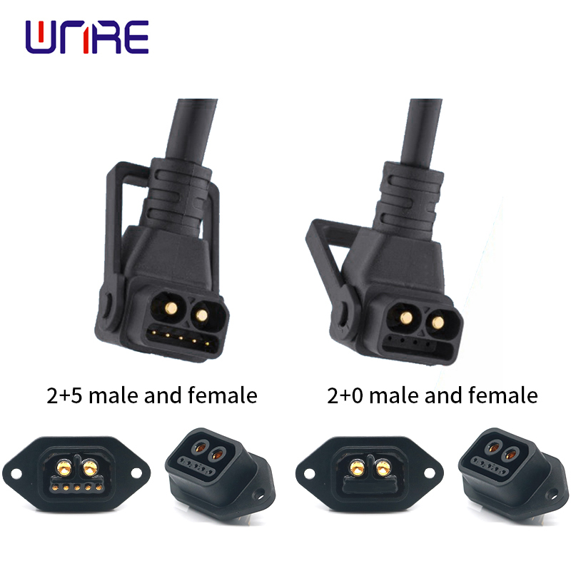 Factory wholesale Rj11 Rj45 - ND2+5 2+0 Male Female Plug Electric Bike Portable Charging Port And Discharging Waterproof Socket – Weinuoer