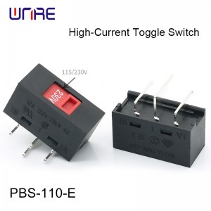 PBS-110-E 3 Vertical Pin Toggle Switch 115V 230V Dual Voltage 2 Position for Industrial Control and Power Systems