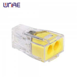 PCT-102 Quick Connector 2 Holes Transparent Housing Wire Connector