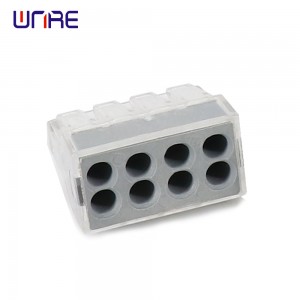 PCT-108 8Pin Gray Compact Terminal Splice Connector, Push in Wire Connector