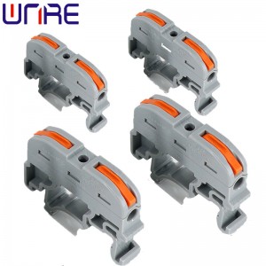 PCT-211 Assemblable Electrical Terminal Wire ຕົວເຊື່ອມຕໍ່ດ່ວນ Push-Type Butt Grey Wire Terminal Connector