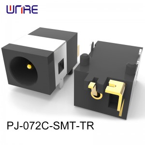 PJ-072C-SMT-TR DC power JACK 1 mm center pin 2 A rating