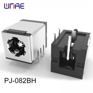 PJ-082BH DC power JACK 10 A rating Shielded No internal switch