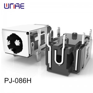 PJ-086H DC power JACK 1.65mm center pin 5 A rating