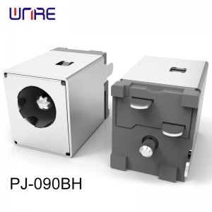 PJ-090BH DC power JACK 2.5 mm center pin 5 A rating through hole