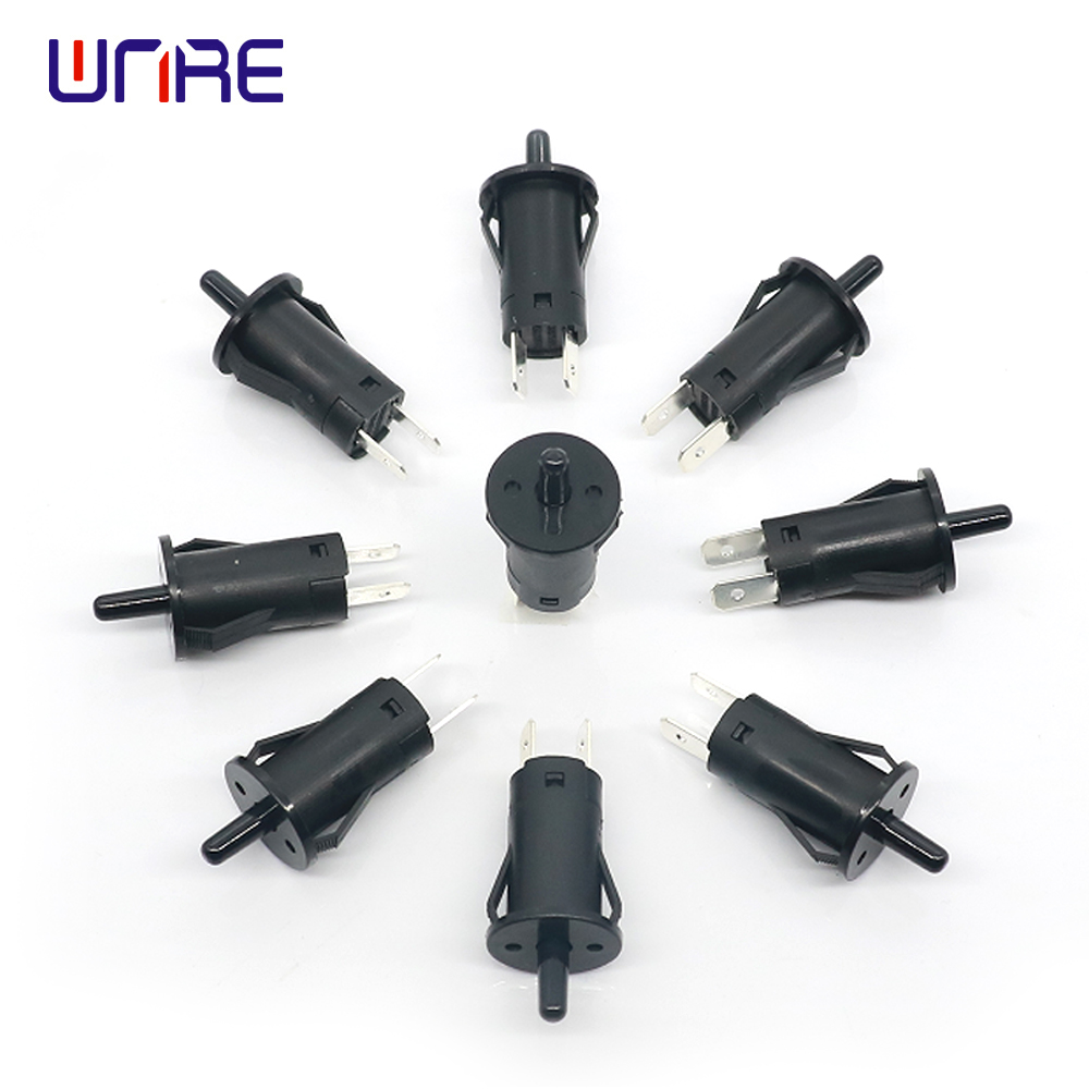 Factory wholesale Rj11 Rj45 - Mini Momentary Self-reset Round Push Button 12MM Black Refrigerator Door Switch – Weinuoer