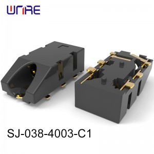 SJ-038-4003-C1 AUDIO JACK 12V 1A UL94V-0 Copper Alloy Gold flash