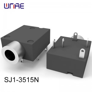 SJ1-3515N AUDIO JACK 12V 1A Spring Steel Black