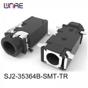SJ2-35364B-SMT-TR AUDIO JACK Tip switch Low profile design