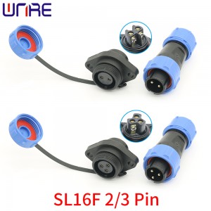 SL16 Aviation Plug Connector IP68 SP Пластикалык суу өткөрбөйт кабель туташтыргычы