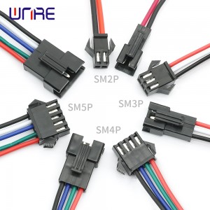 Connector JST 2 3 4 5 pins SM Mascle Femella Cable de cable de 15 cm