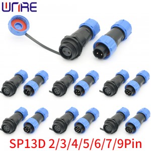 SP13D IP68 Waterproof Industrial Plug Socket Threaded Aviation Connector