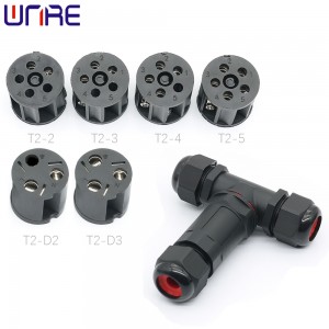 Outdoor Lights’ IP68 Waterproof Connectors IP68 T Shape Cable Wire Connector