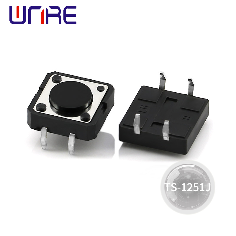 factory low price Seat Heater Switch - 12X12mm 4 pin DIP Snap in Tact Switch Part no. TS-1251J  – Weinuoer