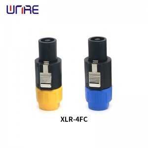 XLR-4FC XLR series cannon connector for Lithium electric vehicles/ stage acoustics XLR series