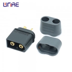 Conector negro XT60H-M con carcasa de vaina