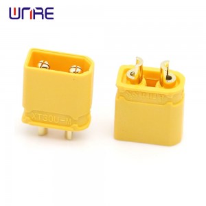 Gold Plating XT30U-M Connector Plug For RC Quadcopter