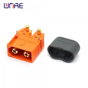 Conector XT60IPW-M chapado en ouro con tapa