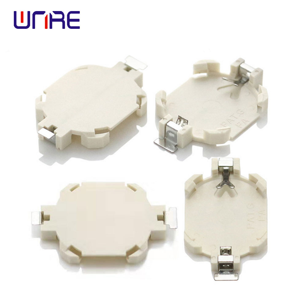 Button battery holder how to identify positive and negative electrodes