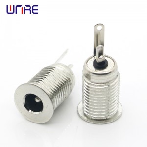 DC-099 Ge dada 5.5×2.1mm DC Power Jack Socket Female Panel Oke Asopọ Irin DC099 5.5 * 2.1