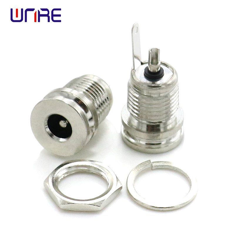 Online Exporter Rj45 Connector - Top Grade China DC-099 DC099 5.5*2.1 / 5.5 X 2.5mm Metal Socket DC Power Jack High Current with Waterproof Cap – Weinuoer