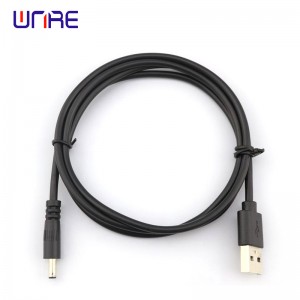 Fais fab Cable 0.8m DC 5521 Plug Txiv neej Rau Hom A USB Txiv neej Fast Charging Fais Fab Extension Cord Cable