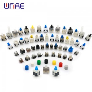 5.8X5.8 6 Pin DPDT Plastic Momentary PCB  Self-lock or Reset Push Button Switch