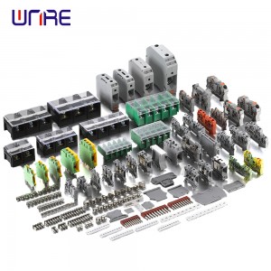 Grey End Bracket YeUK Screw Power Magetsi DIN Rail Terminal Blocks