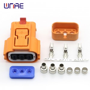 Kekere Asopọmọra Plug mẹta-mojuto lọwọlọwọ Agbara Tuntun Agbara Ina Ọkọ ayọkẹlẹ Awọn Batiri Ọkọ ayọkẹlẹ Ṣaja Plugs Terminal Socket 2.5/4/6mm² Fun Cable