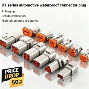 Waterproof DT Automotive Connector Plug Kit Male Female Socket 3P 4P 6P 8P 12P DT06-2S/DT04-2P for Automobile 22-16AWG